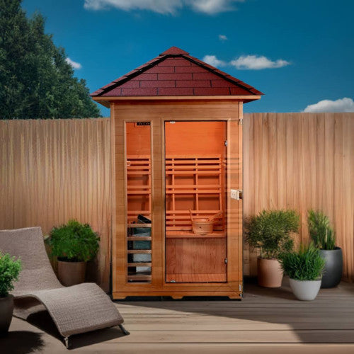 SunRay Bristow 2-Person Outdoor Traditional Sauna w/Window