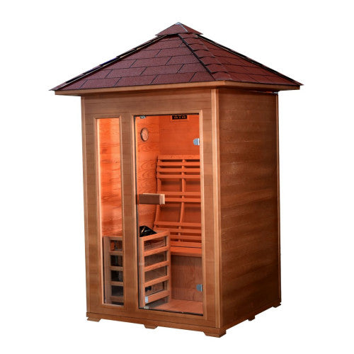 SunRay Bristow 2-Person Outdoor Traditional Sauna w/Window