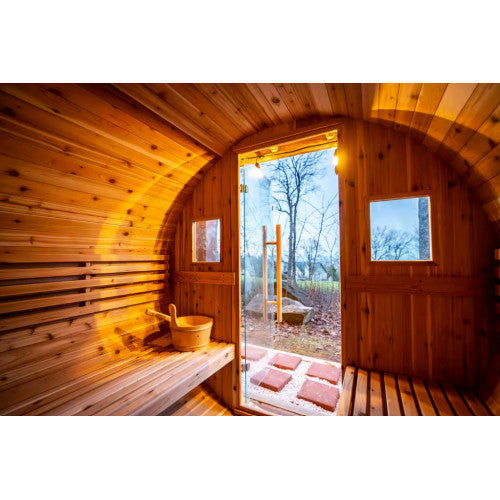 SunRay Aurora 2-4 Person Barrel Sauna
