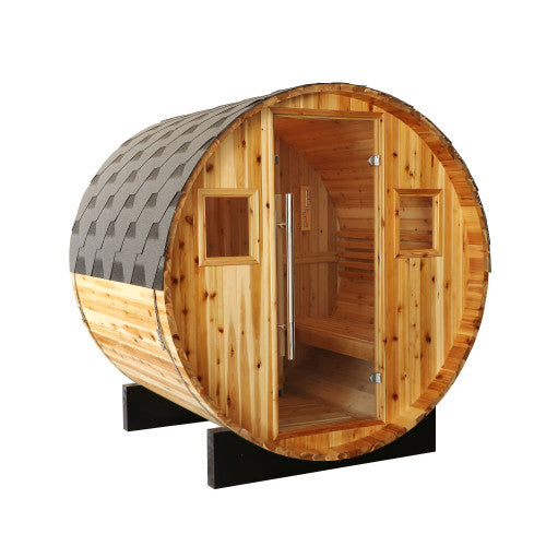 SunRay Oasis 2-4 Person Canopy Barrel Sauna