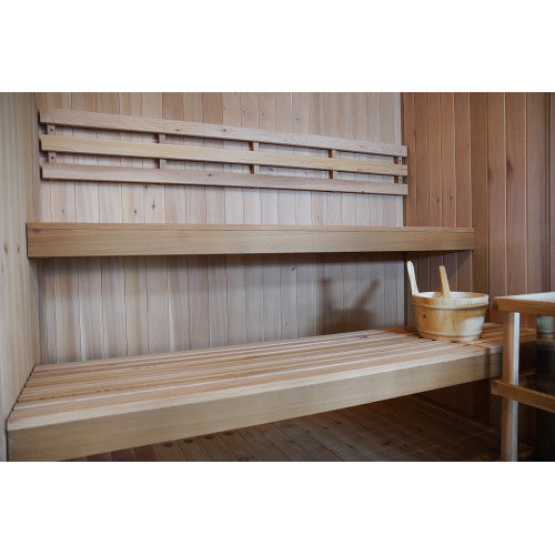 SunRay Charleston 4-Person Indoor Traditional Sauna w/Dual Benches