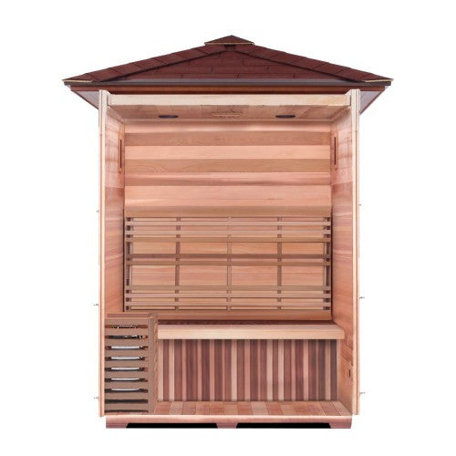 SunRay Waverly 3-Person Outdoor Traditional Sauna w/Windows
