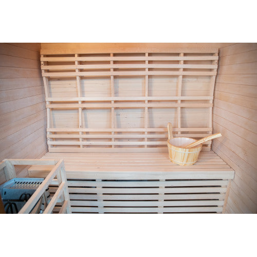 SunRay Waverly 3-Person Outdoor Traditional Sauna w/Windows