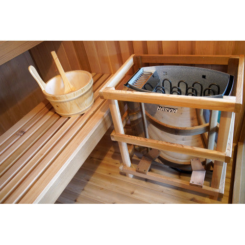 SunRay Charleston 4-Person Indoor Traditional Sauna w/Dual Benches