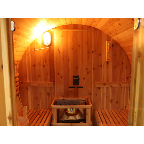 SunRay Oasis 2-4 Person Canopy Barrel Sauna