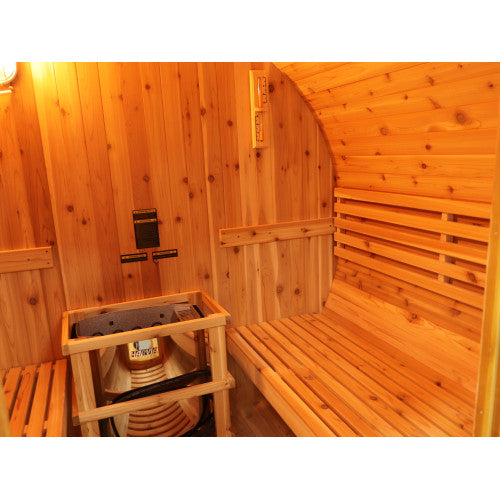 SunRay Oasis 2-4 Person Canopy Barrel Sauna