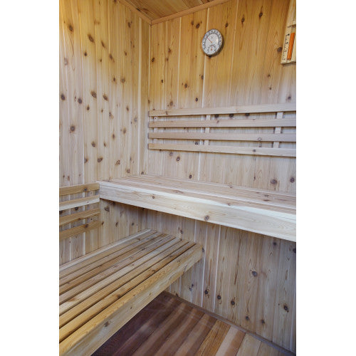 SunRay Hampton 3-Person Indoor Traditional Sauna w/Bench