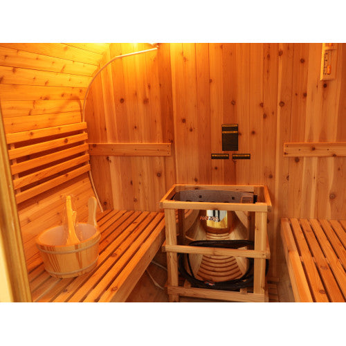 SunRay Oasis 2-4 Person Canopy Barrel Sauna
