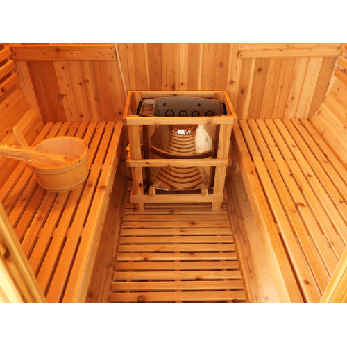 SunRay Aurora 2-4 Person Barrel Sauna