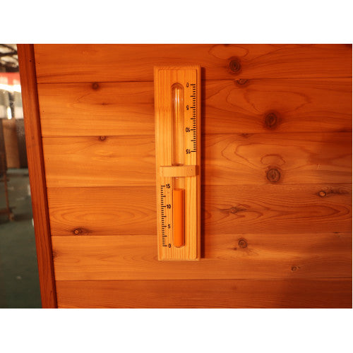 SunRay Seneca 3-Person Contemporary Outdoor Sauna w/Metal Roof